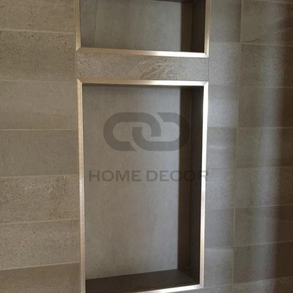 Các ứng dụng đa dạng của nẹp V inox vàng xước trong trang trí nội thất.