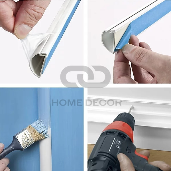 Hướng Dẫn Chi Tiết Cách Lắp Đặt Nẹp Bán Nguyệt Tự Dính Tại Nhà Cho Không Gian Gọn Gàng, An Toàn