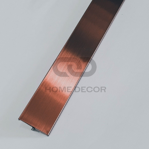 Nep Inox Hong Xuoc Rose Gold HairlineBrushed Stainless Steel Trim Ve Dep Tinh Te va Dang Cap Tham Lang