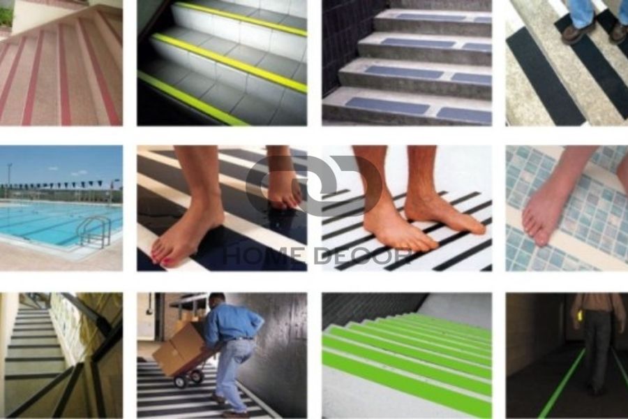 Nẹp chống trượt cho sàn nhà (bếp, nhà tắm, hồ bơi): Chống trơn trượt hiệu quả